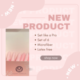 PINK SETTING UNDER EYE PUFFS, SET OF UNDER EYE PUFFS, PRO FACE PUFFS, VEGAN, CRUELTY FREE, INDIE BRAND, BLACK OWNED