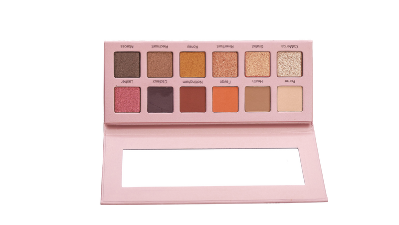 LA MIA CITTA EYESHADOW PALETTE, TALC FREE, INDIE BRAND, BLACK OWNED, HIGHLY PIGMENTED, SHIMMER, MATTE 