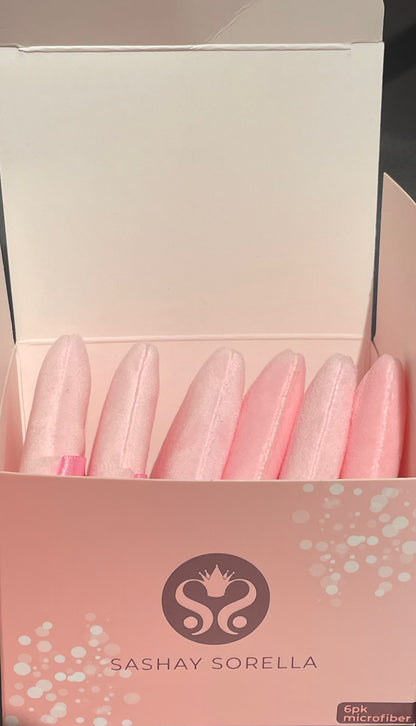 Pro Puff Set of 6 "Pink "