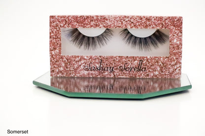 SOMERSET NATURAL FAUX MINK LASHES, VEGAN LASHES, CRUELTY FREE LASHES, INDIE BRAND, BLACK OWNED, BEAUTY, BRIDAL LASH, WISPY LASHES