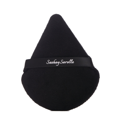LARGE POWDER PUFF UNDEREYE, MICROFIBER, VEGAN, CRULETY FREE, POWDER PUFF , BLACK, PRO MUIA, TOOLS, BEAUTY, INDIE BRAND, BLACK OWNED BRAND