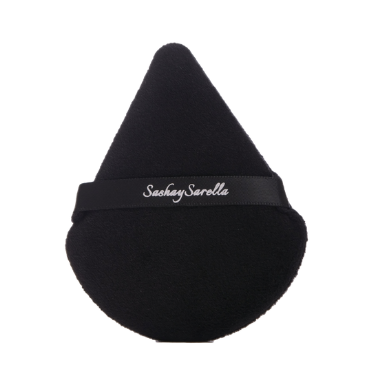 LARGE PRO POWDER PUFF BLACK, POWDER PUFF, MICROFIBER PUFF, SETTING FACE PUFF, PRO SETTING POWFER PUFF
